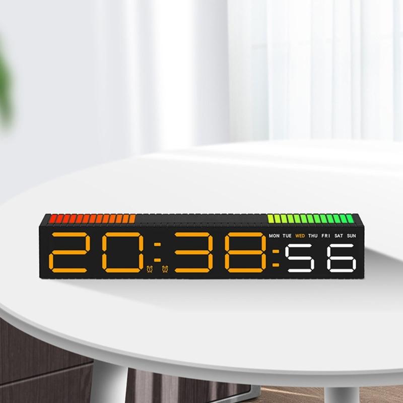 Digital Alarm Clock With Large LED Display 12/24 Format For Home Or Office Decoration Modern Look