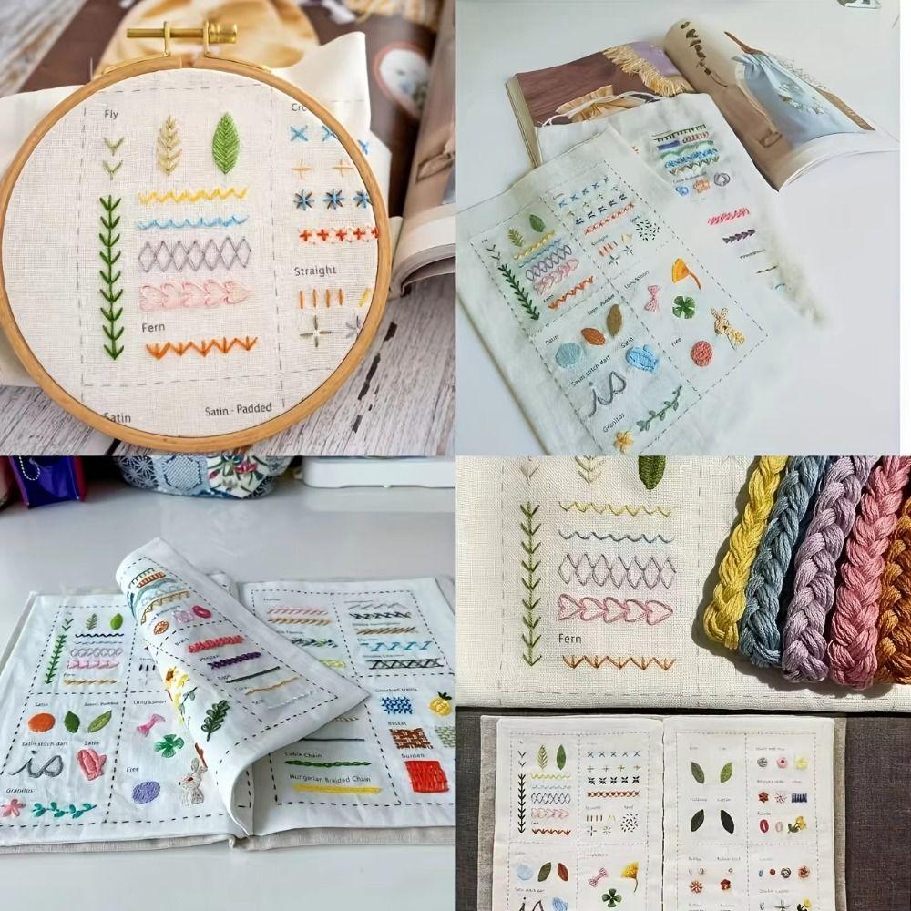 86 Stück/Set 106 Muster All-in-One DIY Stichbuch Stickerei Nähbuch DIY Bastelliebhaber