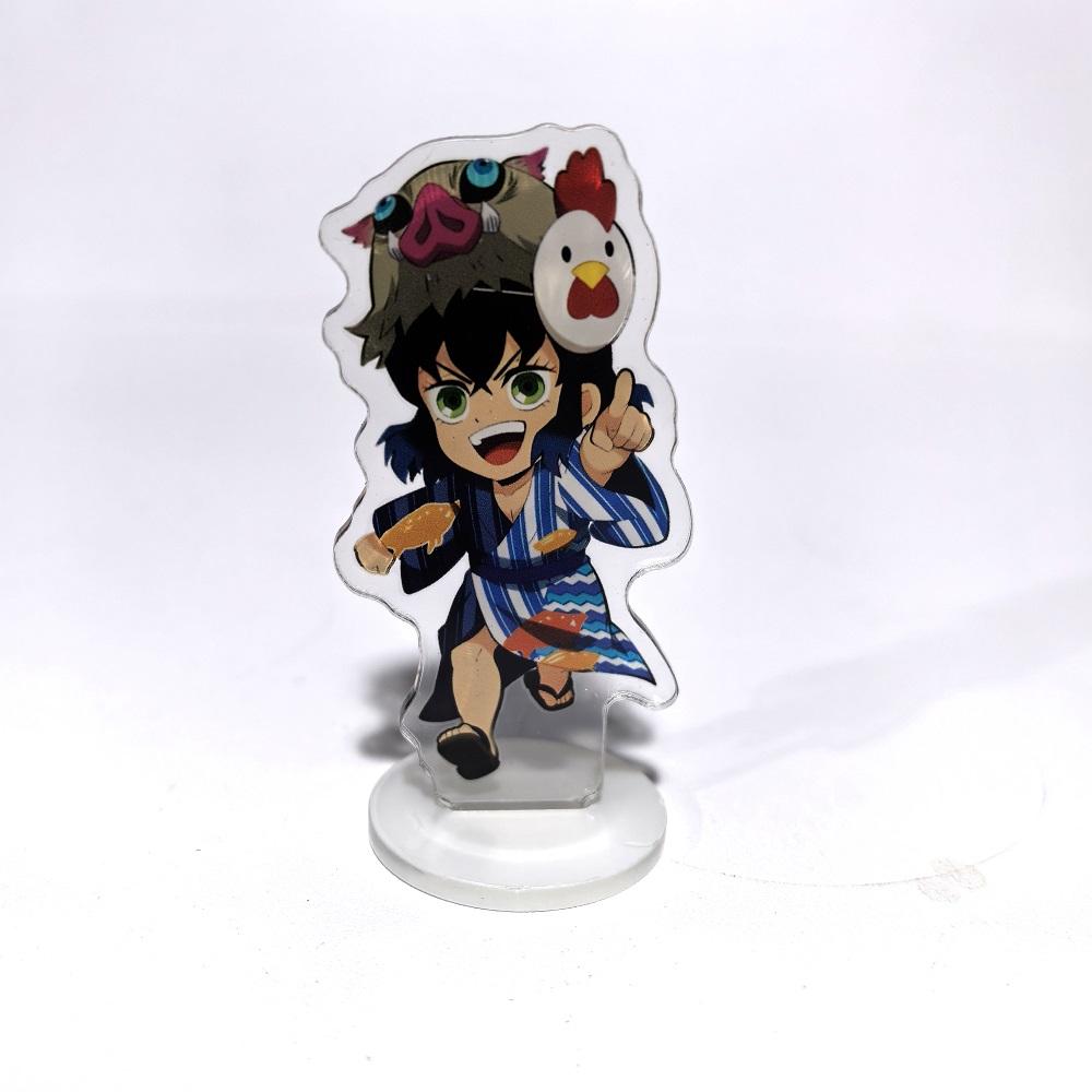 Japan Anime Demon Slayer Kimetsu No Yaiba Acrylic Stand Model Action Kamado Nezuko Hashibira Inosuke Desk Decoration Plate Toys