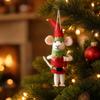 Christmas Wool Ornament Red and Green Hanging Decoration for Tree