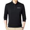 Long-sleeved Polo Shirt Men's Spring and Autumn Casual All-match Lapel Dad Bottoming Shirt T-shirt