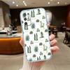 UP49 Watercolour Cacti Transparent Phone Case for Motorola Moto G7 G8 G9 G84 G85 G73 G24 G15 Z2 Play Power Plus