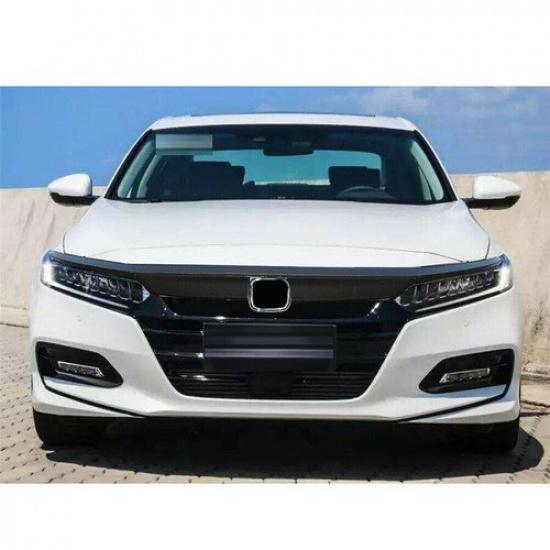4pc Carbon Fiber Style Front Bumper Grille Wrap Decal For Honda Accord 2018-