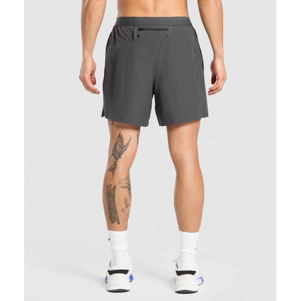 Gymshark Land To Water 6 Shorts Asphalt Grey A5a6i Gcbz