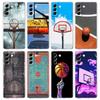 Basketball Court Sports Clear Silicone Phone Case For Samsung Galaxy S23 S22 5G S20 Ultra S21 FE 5G S10E S9 S8 S10 Plus Cover