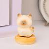 Exquisite Kitty Rotating Figurine Multicolor Table Ornament Cute Siamese Cat Statue  Car Ornaments