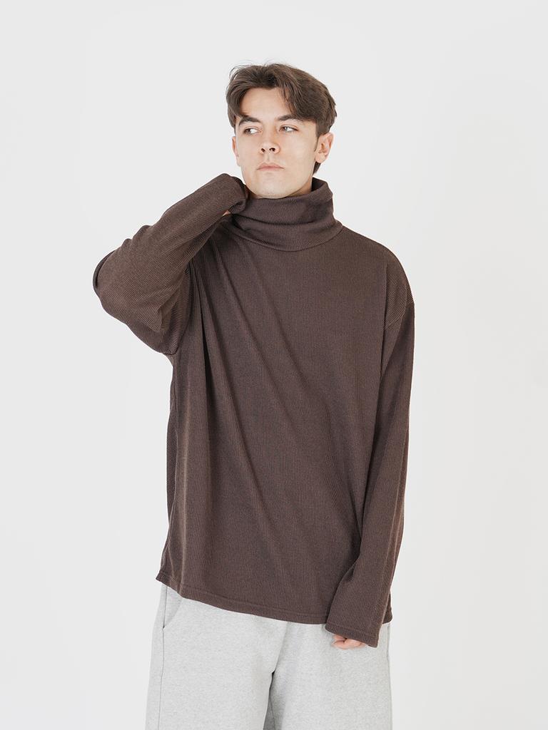 Chaenseseunoi Wide Polar Neck Knit (Blue)