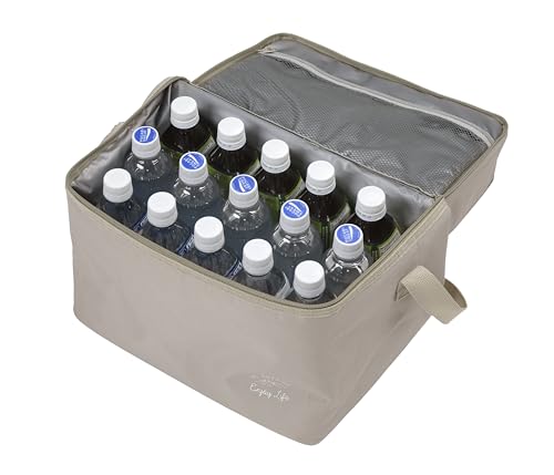 Kapitän Hirsch (Kapitän Hirsch) Kühltasche, Faltbar und Robust, Doppelgrößen-Kühltasche, 6L (oben) / 15L (Unten), Khaki, Monte (UE-648)