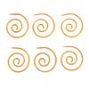 6Pcs Spiral Cable Knitting Needle Multifunction Metal Circular Knitting Needle Cable Needle Shawl Pin for Yarn Sewing