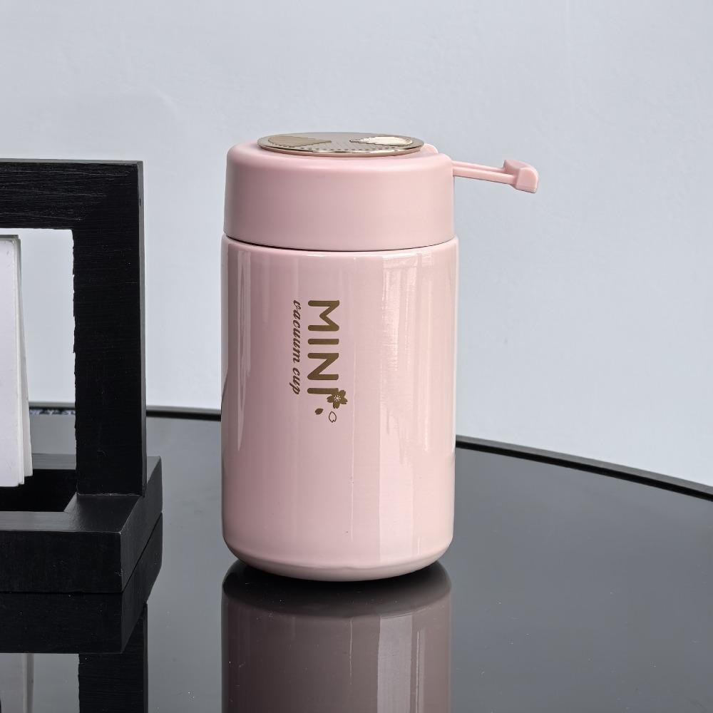 

Flower Mini Thermos Cup Stainless Steel Thermal Water Bottle Portable Vacuum Flask Porridge Soup розовый