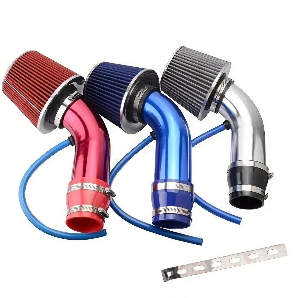 Air Intake System 76mm Car Refitted Winter Mushroom Head Air Filter Intake Pipe Filter High Flow High Cold Air Filter Aluminum
