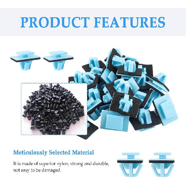 30PCS Rocker Moulding Door Panel Clips,Car Retainer Clips Automotive Clips and Fasteners Replacement OEM#87756-1F000,Compatible with Hyundai Santa Fe