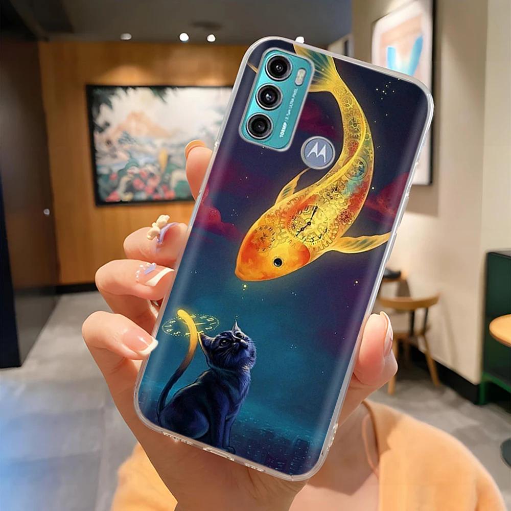 Per Custodia Motorola Moto G60 MotoG60 Carina Trasparente Morbido Silicone TPU Cover Posteriore Per Motorola Moto G60 G60s Custodie Protettive per Telefono