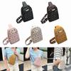 Versatile Simple Fashion Shoulder Bags Women Girl Print Design Bag Trendy Leisure Chest Bag Large Capacity Crossbody Bag  Yellow Brown