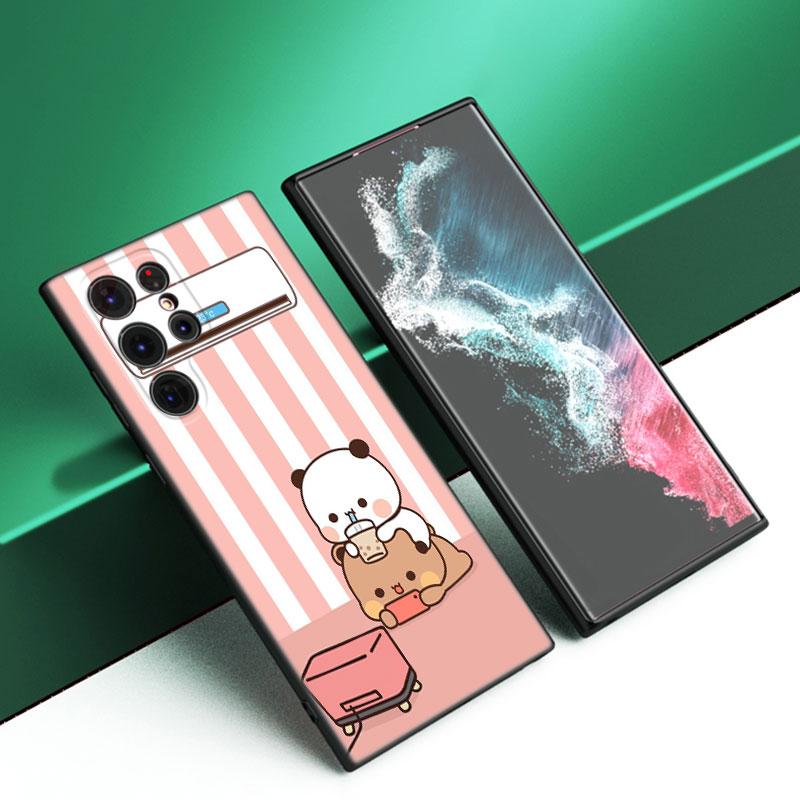 

Милый BuBu DuDu черный силиконовый чехол для телефона Samsung Galaxy S23 S21 S20 FE S24 S22 Ultra S10E S10 S9 S8 Plus Samsung S22