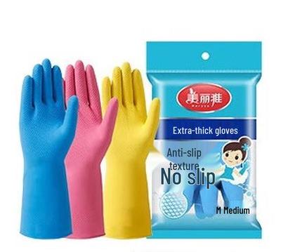 Meiliya HC011540 Latex Haushalts-Wasserdichte Handschuhe