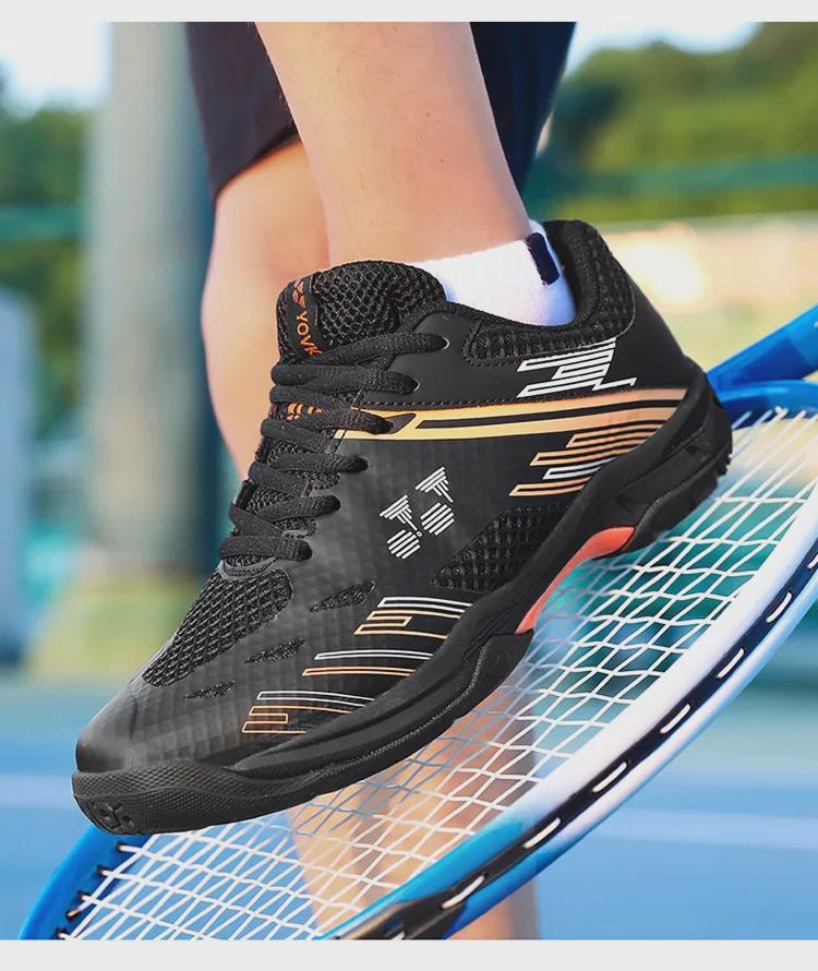 Men's Large Size Cross-Border Badminton & Tennis Training Shoes with Cowhide Sole