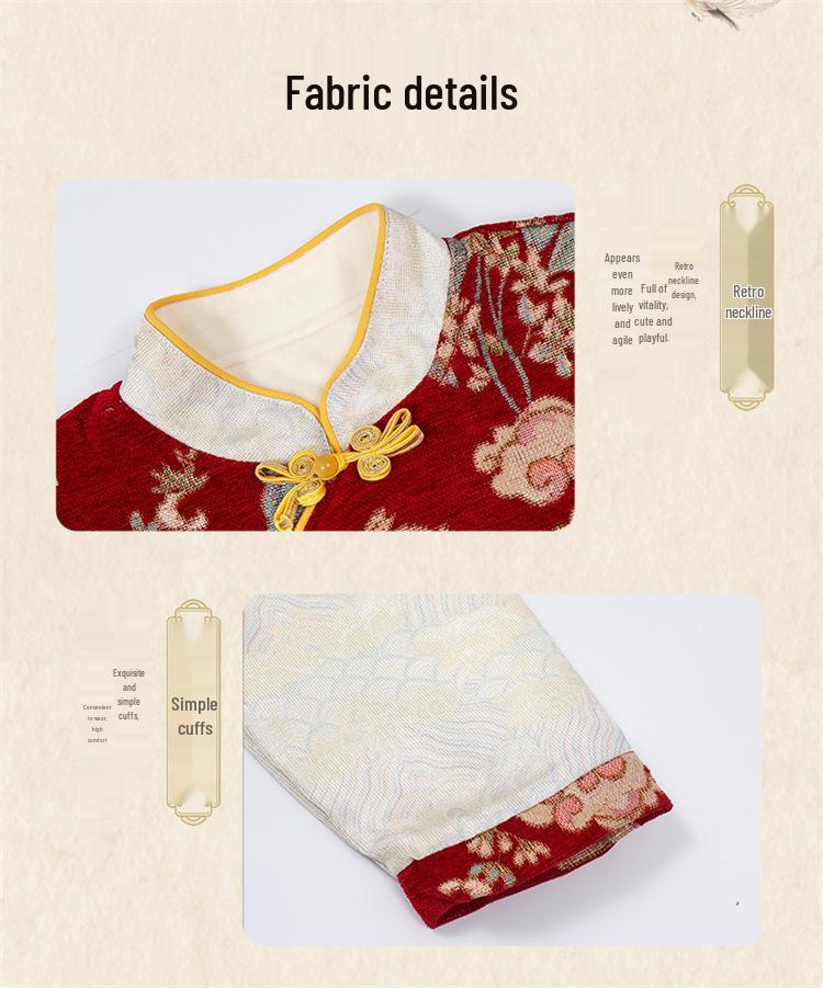 Children's Hanfu Performance Costume: Winter Tang Dynasty Style for Boys & Girls - Traditional Chinese Cultural Attire for Kindergarten