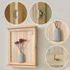 1 Stück Holzbox mit glatter Oberfläche, handgefertigt, Vintage, langlebiger Organizer, Aufbewahrung aus Massivholz, Desktop, Handheld, robust, 25x19,5cm