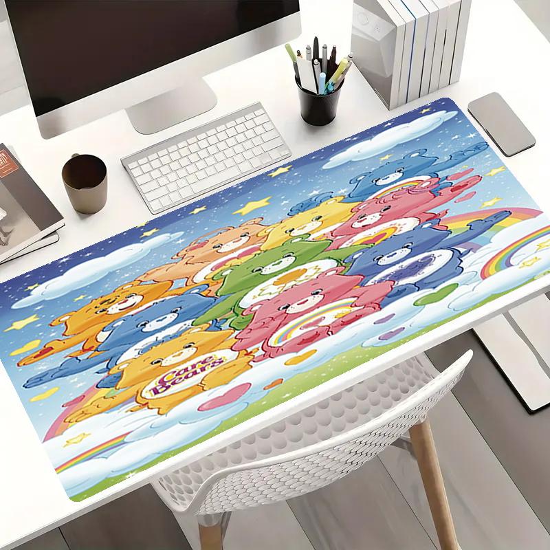Bear Theme Mouse Pad, Non Slip Rubber Base, Multifunctional Office & Home Decor, Perfect for Workspace Personalization.