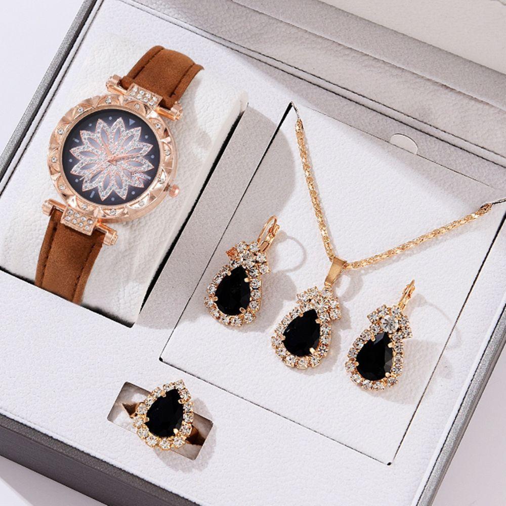 Women'S Water Drop Bracelet Watch European And American Fashion Lotus Watch