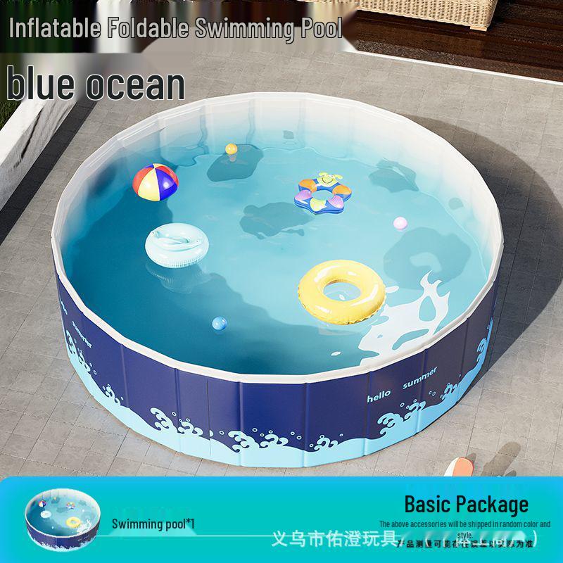 Non-Inflatable Children s & Family Folding Swimming Pool for Home & Outdoor Use