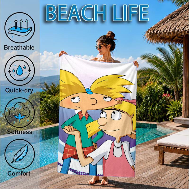 Arnold Adventure Awaits Beach Towel, Microfiber Beach Towel, Perfect For Pool, Beach, Travel, Home Decor Beach Party Fan Gifts