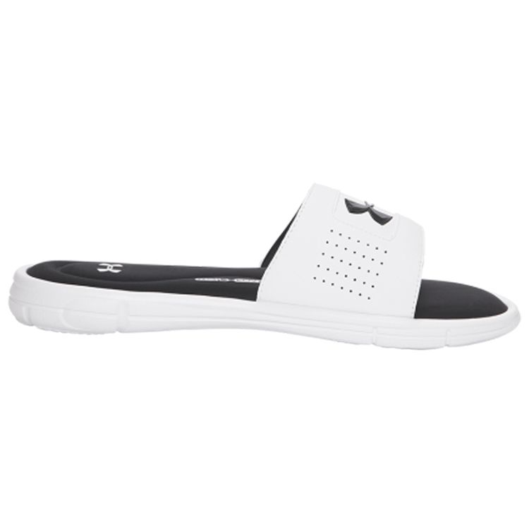 Under Armour Ignite 5 Slide Men's Sandals White Black 1287318-100