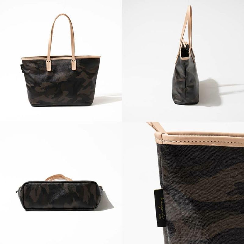 Utka L size tote tanned PVC water commuting to work or adult camouflage [Heini] bag, leather, camouflage, A4, repellent, lightweight, ladies, school,