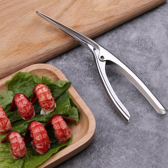 Loupák na krevety Nerezový kuchyňský spotřebič pro rychlé loupání krevet Nůž na vlasec Rybaření Humr Mořské plody Nástroj pro domov Restauraci