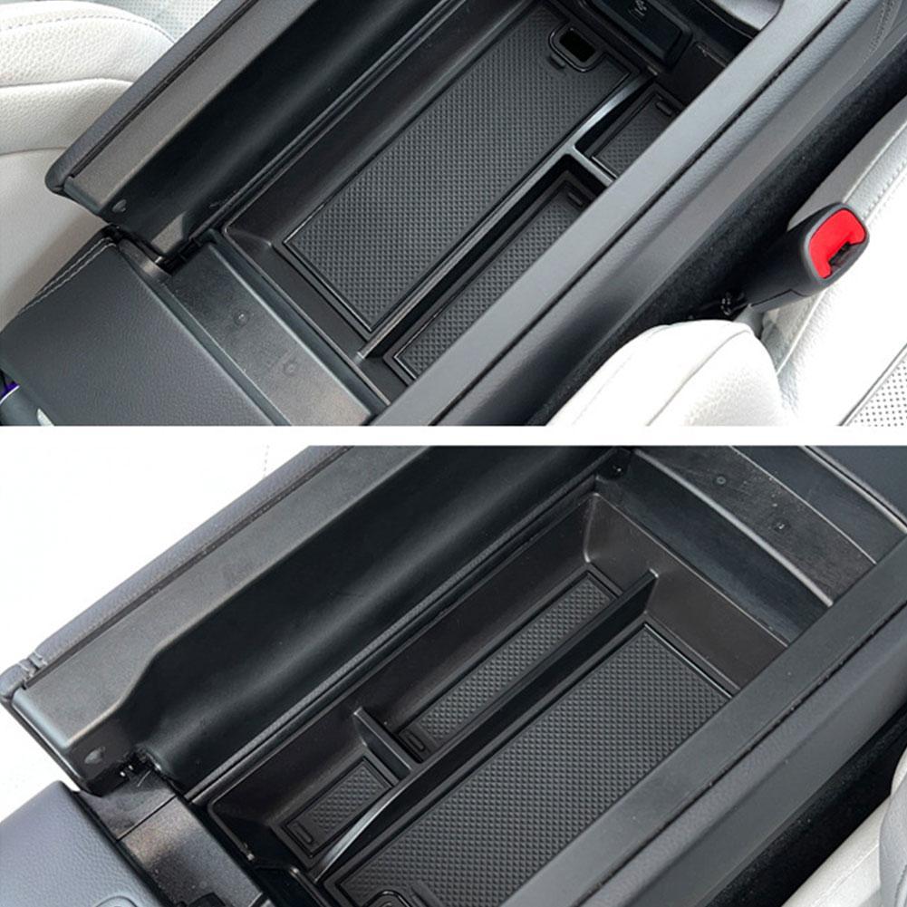 Car Armrest Storage Box Tray Console Organizer Holder for Mercedes-Benz E-Class E260L/E300L Models Auto Interior Accessories