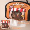 Universal Hanging Toilet Paper Holder Dust-proof Canvas Tissue Holder Cute Bear Reusable Napkin Dispenser for Car Use