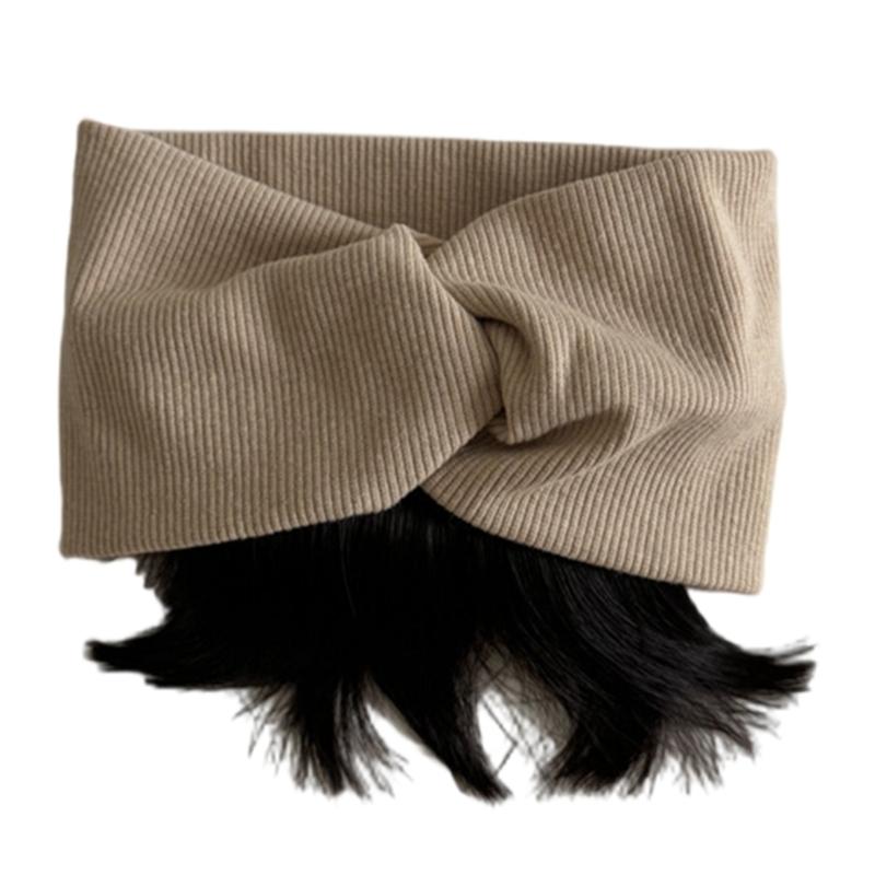 

Newborns Hairpiece Headwear Baby Girls Headband with Lovely Bowknot Wig Decoration Lovely Festival Hair Accessories 1 хаки