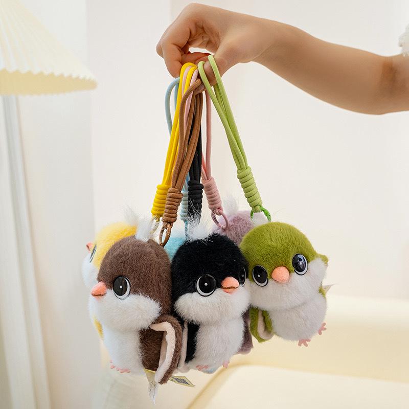 Adorable Sparrow Plush Charm Doll Ornament