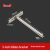 T-Shaped Hidden Shelf Brackets for Concealed Wood Board Support