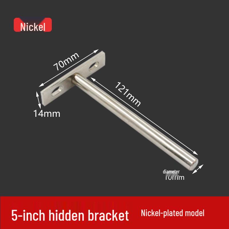 T-Shaped Hidden Shelf Brackets for Concealed Wood Board Support