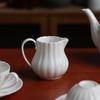 Pure White Coffee Cup English Afternoon Tea Mug Household Minimalist Ceramic Teapot White Cup Plate European Teacup Drinkware