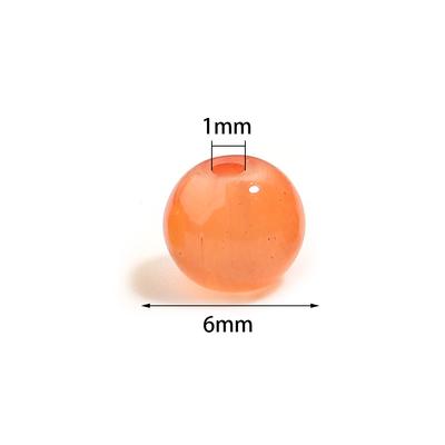 50pcs/lot 6mm Glass Round Beads Multicolor Loose Spacer Beads for Jewelry Making DIY Bracelets Necklace Accessories Wholesale