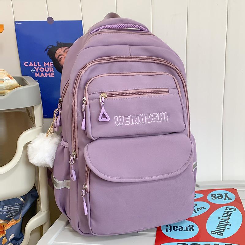 Dětský školní batoh pro žáky základní školy, velkokapacitní, pro dívky, pro žáky nižší střední školy, batoh s nápisem