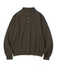 UNIFORM BRIDGE Collar L/S Polo Knit Brown