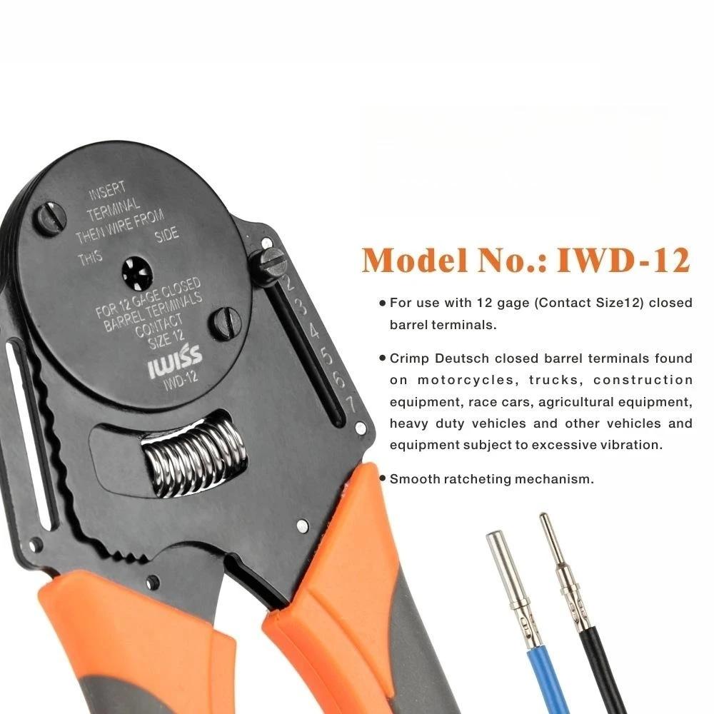 

Закрытый ствол обжимного инструмента 4-сторонний отпечаток, 8 оттисков для датчика Deutsch Solid Contacts (МВД-12/16/20)