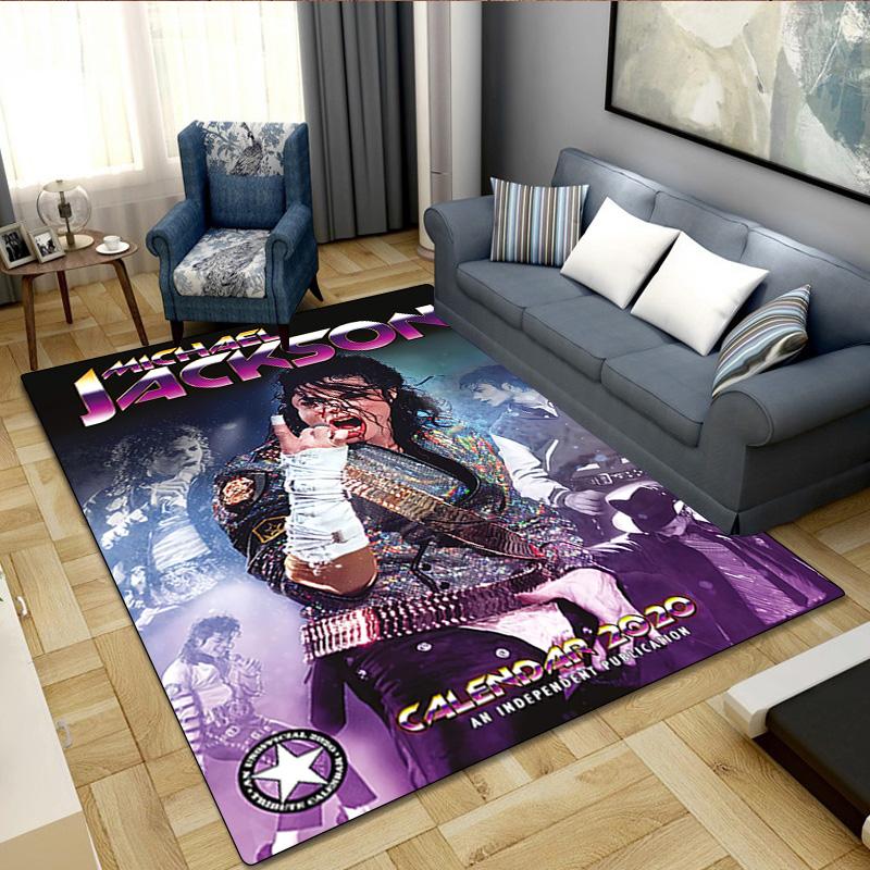 Michael Jackson Druck Teppich - Heimdekoration Teppich Für Wohnzimmer Schlafzimmer Bodenbelag Computerstuhl Bereichsteppich