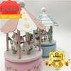 Music Box Carousel Birthday Cake & Christmas Decoration Gift