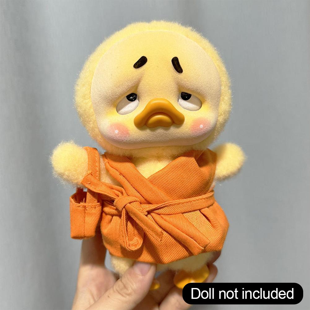 Kleine gelbe Entenpuppenkleidung für nervige Enten, verärgerte Entenplüschserie, Babykleidungszubehör