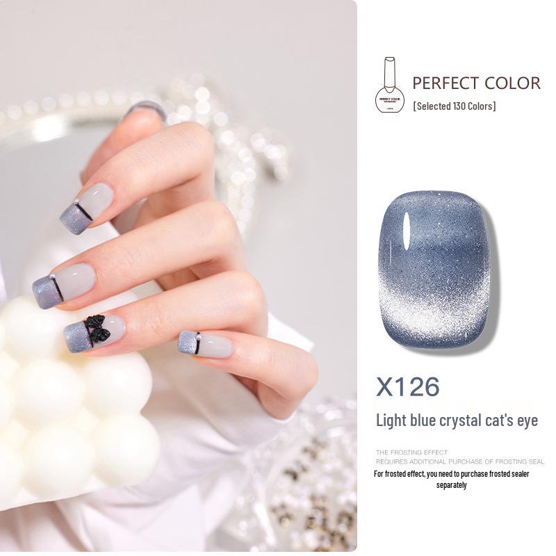 Nail Gel Polish: 130 New Nude & Bright Colors - Ice Translucent, Phototherapy, Glitter, Cat Eye Finish