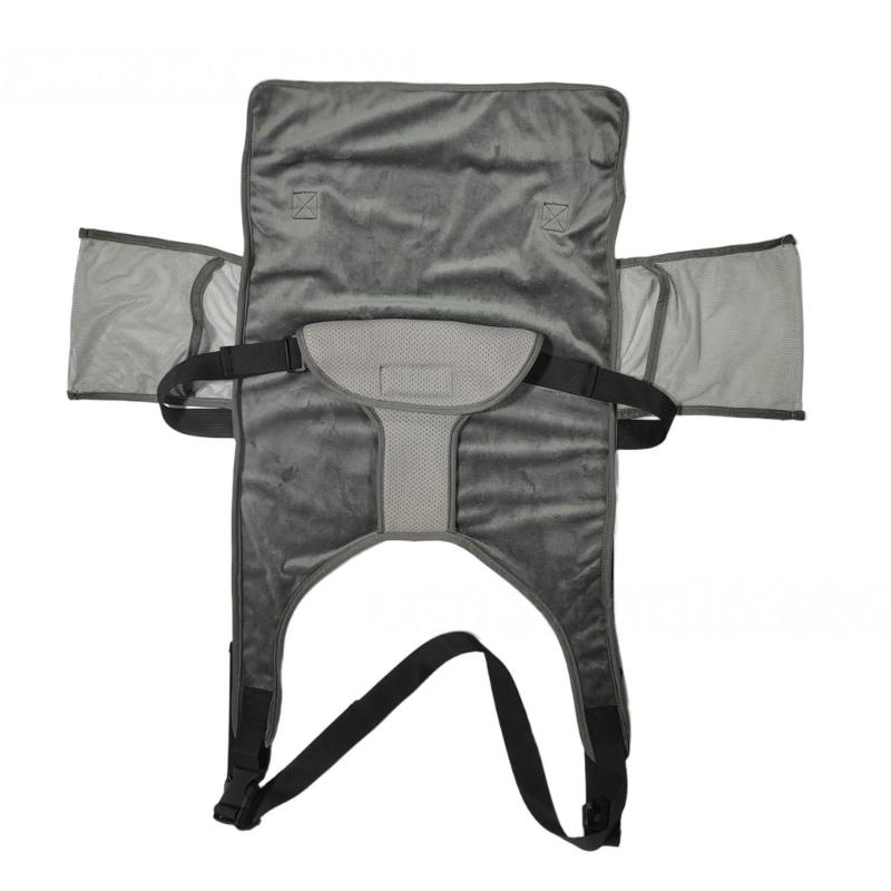 

Kids Travel Seat Cushion With Secure Straps Plane Car Compatibility Quick Setups Polyester Fabric Easy Cleaning серый