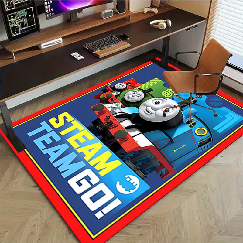 1pc Thomas Friends Thomas Way Carpet for Playroom Bedroom Living Room Sofa Home Decor,kids Game Area Rug Non-slip Floor Mat Y73045