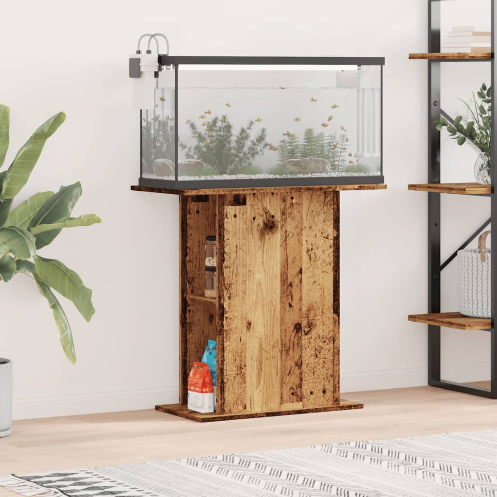 Aquarium Stand Reclaimed Wood 36x75x72.5 cm Engineered Wood
