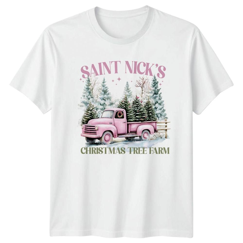 Saint NickS Christmas Tree Farm Holidays Unisex Unisex Graphic Tee S