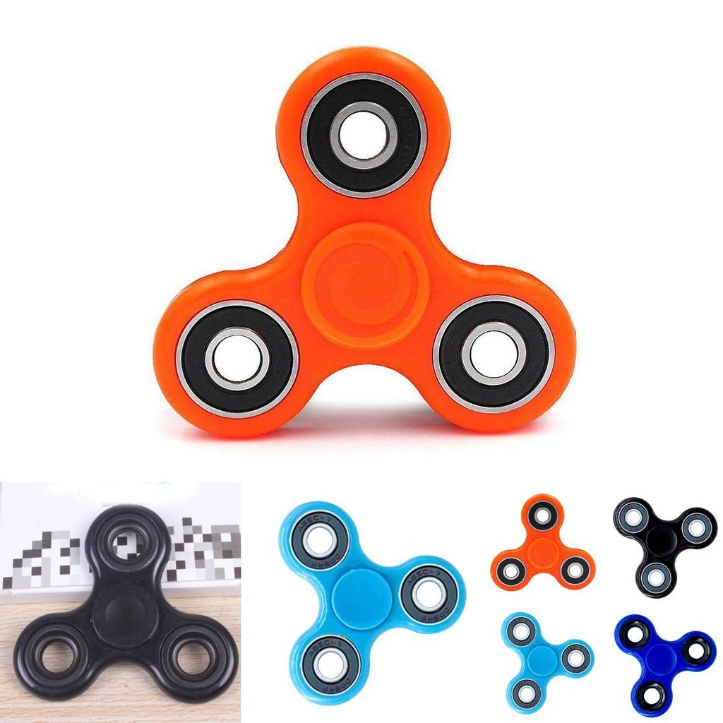 Elegant Wood Hand Spinner Tri Fidget Ceramic Ball Desk Toy For Stress Relief